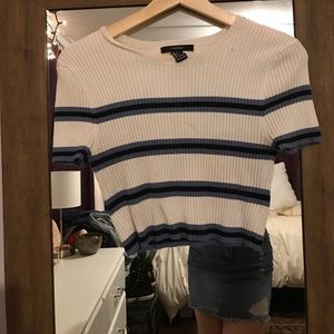 Cropped sweater shirt